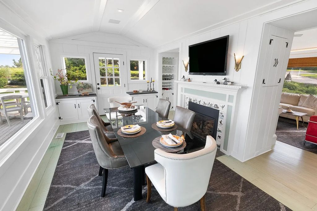 The House in in Sag Harbor is meticulously renovated and expanded since its original build in the 1940s, now available for sale. This home located at 48 Forest Rd, Sag Harbor, New York