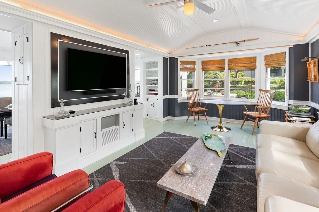 The House in in Sag Harbor is meticulously renovated and expanded since its original build in the 1940s, now available for sale. This home located at 48 Forest Rd, Sag Harbor, New York