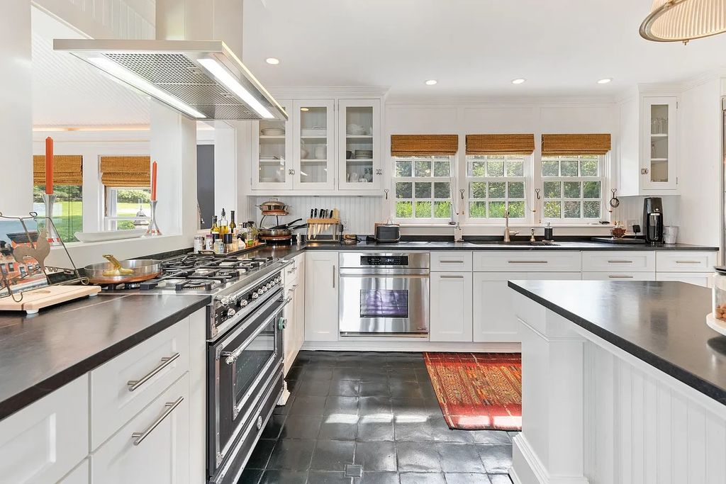 The House in in Sag Harbor is meticulously renovated and expanded since its original build in the 1940s, now available for sale. This home located at 48 Forest Rd, Sag Harbor, New York