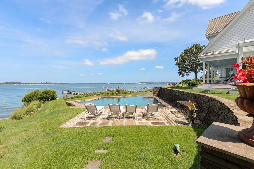 The House in in Sag Harbor is meticulously renovated and expanded since its original build in the 1940s, now available for sale. This home located at 48 Forest Rd, Sag Harbor, New York