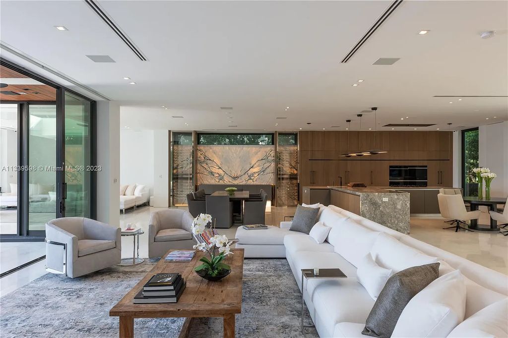 5718 N Bay Road, Miami Beach, Florida, is the perfect residence for luxury living. It features high-luxury furnishings and unmatched indoor/outdoor living spaces.