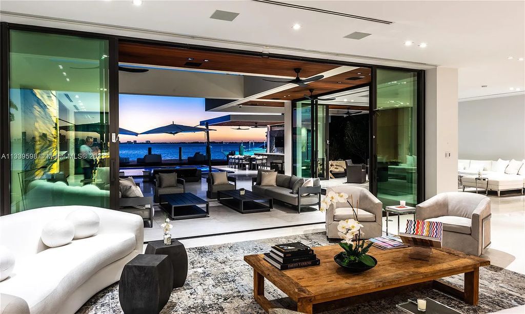 5718 N Bay Road, Miami Beach, Florida, is the perfect residence for luxury living. It features high-luxury furnishings and unmatched indoor/outdoor living spaces.