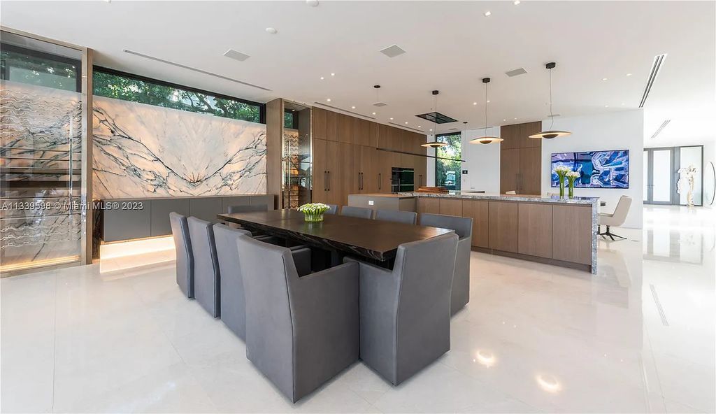 5718 N Bay Road, Miami Beach, Florida, is the perfect residence for luxury living. It features high-luxury furnishings and unmatched indoor/outdoor living spaces.