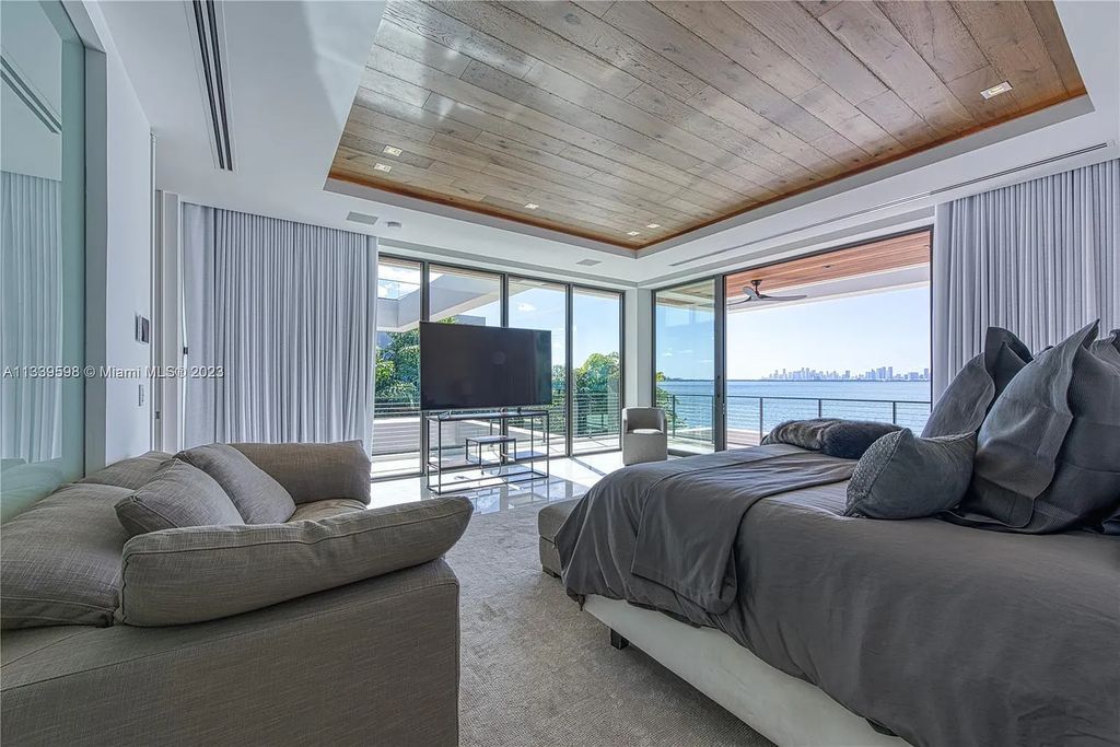 5718 N Bay Road, Miami Beach, Florida, is the perfect residence for luxury living. It features high-luxury furnishings and unmatched indoor/outdoor living spaces.