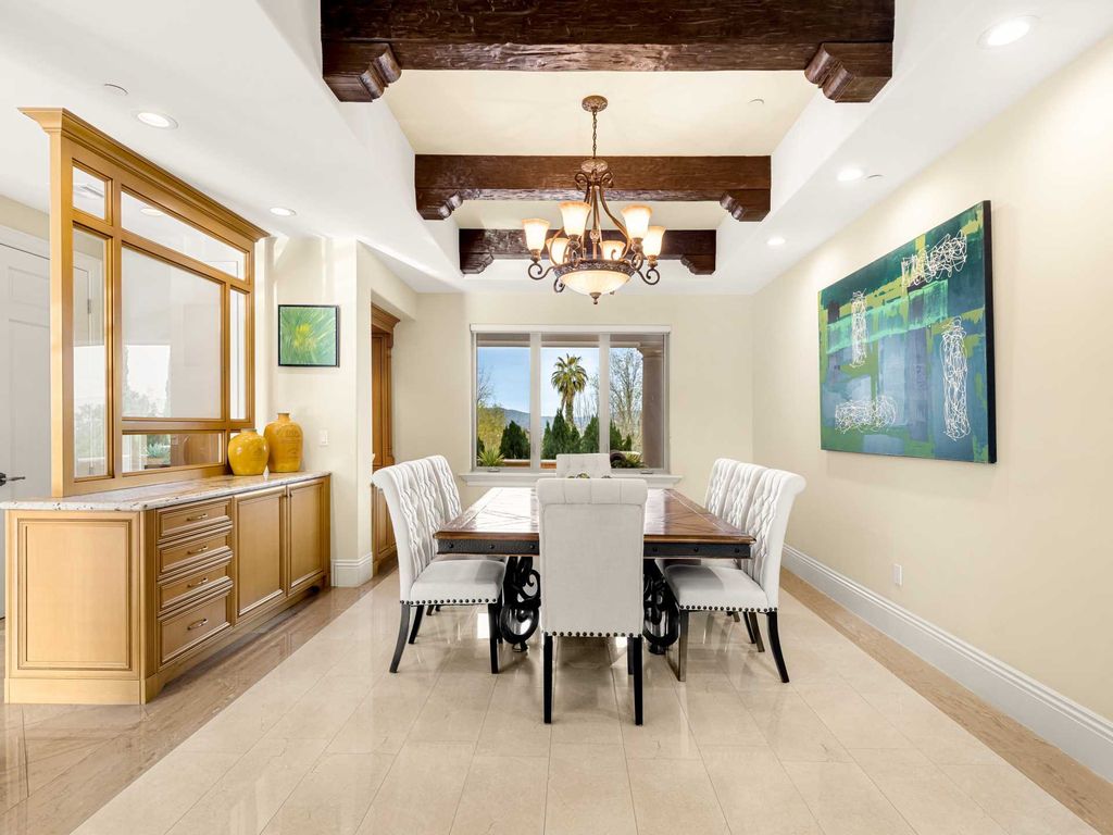 This beautiful Tuscany-inspired estate is located at 19609 W Citrus Ridge Dr, Tarzana, California. Built in 2015, the property sits on a vast 1.66-acre lot and boasts sweeping city light views. The house features 5 bedrooms and 7 bathrooms, with a living area of 6,581 square feet. 