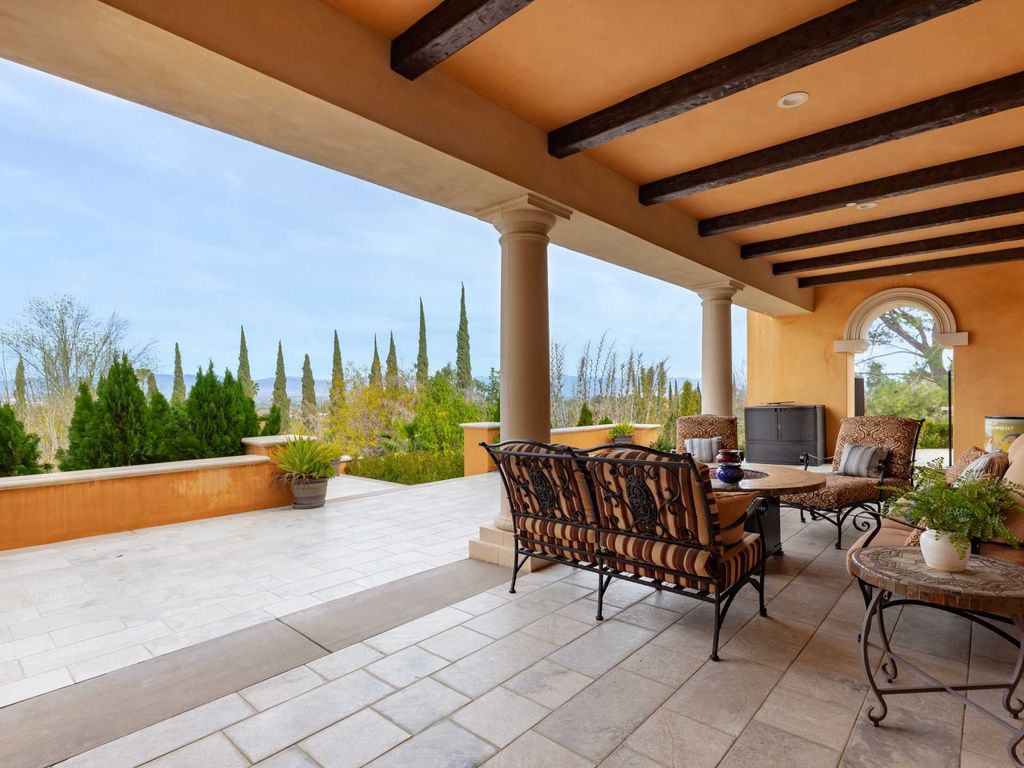 This beautiful Tuscany-inspired estate is located at 19609 W Citrus Ridge Dr, Tarzana, California. Built in 2015, the property sits on a vast 1.66-acre lot and boasts sweeping city light views. The house features 5 bedrooms and 7 bathrooms, with a living area of 6,581 square feet. 