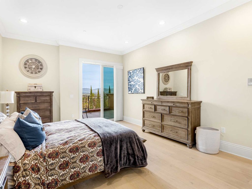 This beautiful Tuscany-inspired estate is located at 19609 W Citrus Ridge Dr, Tarzana, California. Built in 2015, the property sits on a vast 1.66-acre lot and boasts sweeping city light views. The house features 5 bedrooms and 7 bathrooms, with a living area of 6,581 square feet. 