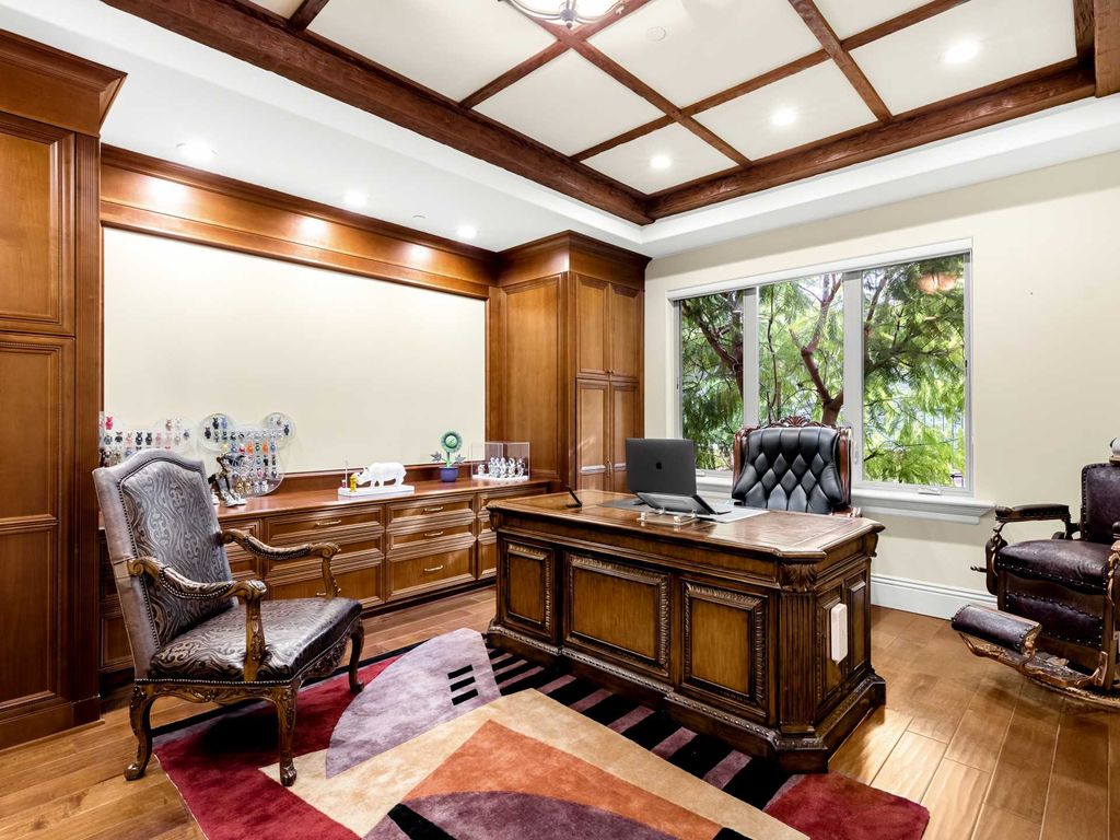 This beautiful Tuscany-inspired estate is located at 19609 W Citrus Ridge Dr, Tarzana, California. Built in 2015, the property sits on a vast 1.66-acre lot and boasts sweeping city light views. The house features 5 bedrooms and 7 bathrooms, with a living area of 6,581 square feet. 