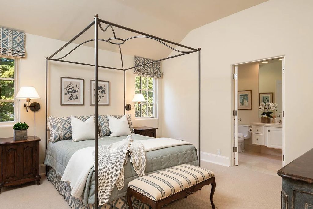 3410 Seventeen Mile Drive positioned on the 12th hole of the renowned Pebble Beach Golf Links, this property sits on a beautifully manicured 2.42-acre parcel, making it one of the largest properties on the course. The estate offers a gated entrance, ensuring privacy and security for its residents.