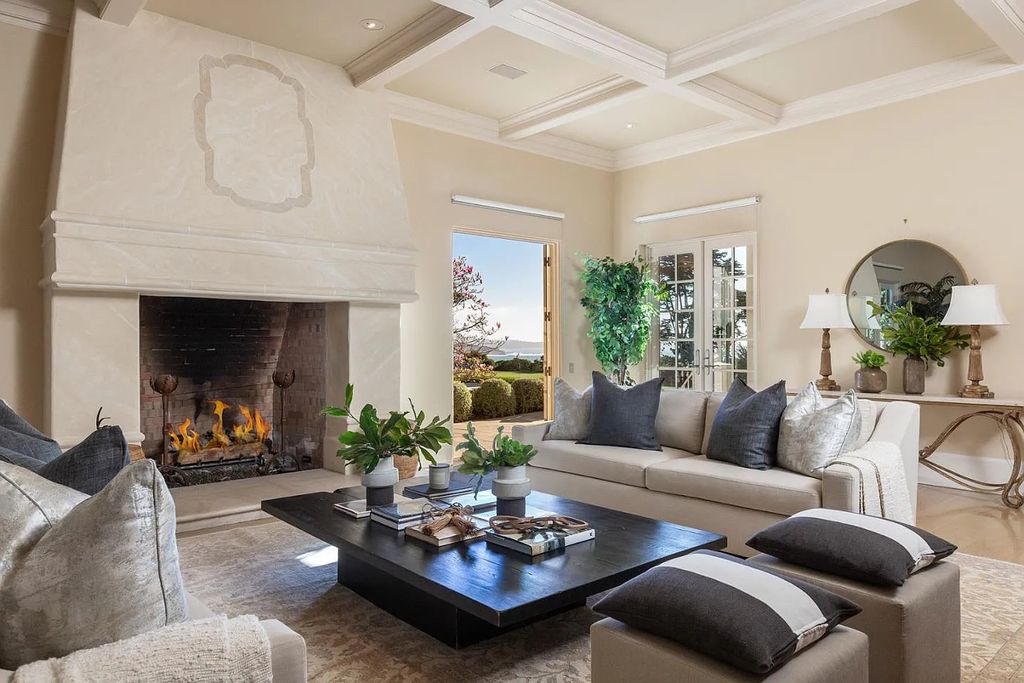 3410 Seventeen Mile Drive positioned on the 12th hole of the renowned Pebble Beach Golf Links, this property sits on a beautifully manicured 2.42-acre parcel, making it one of the largest properties on the course. The estate offers a gated entrance, ensuring privacy and security for its residents.