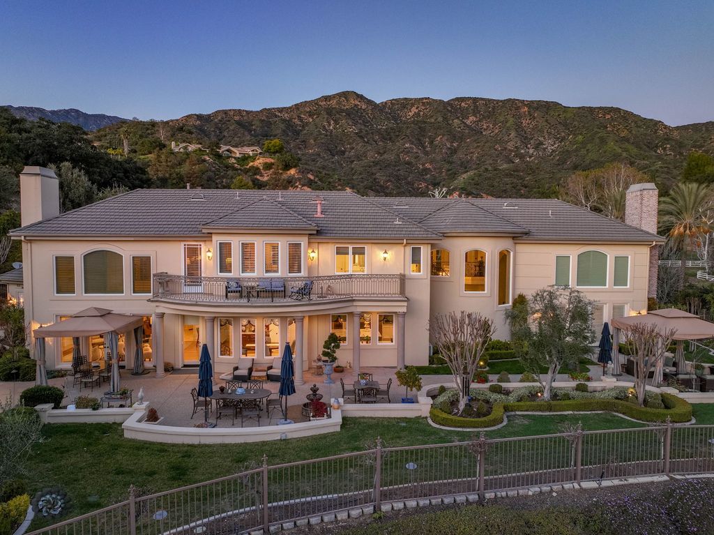 This North-facing French-inspired estate is located in the prestigious Bradbury Estates, an exclusive equestrian and estate community close to L.A., Pasadena, and the Santa Anita Race Track. Built in 2000 by Mur-sol, this custom estate boasts 6 bedrooms with walk-in closets, including a downstairs guest wing with a private bath, and a library.