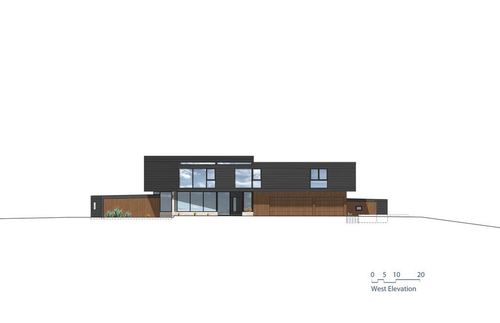 Arroyo Oak House, open & transparent project by Aaron Neubert Architects