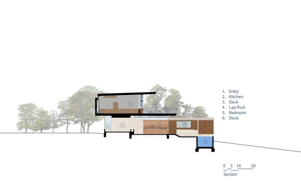 Arroyo Oak House, open & transparent project by Aaron Neubert Architects