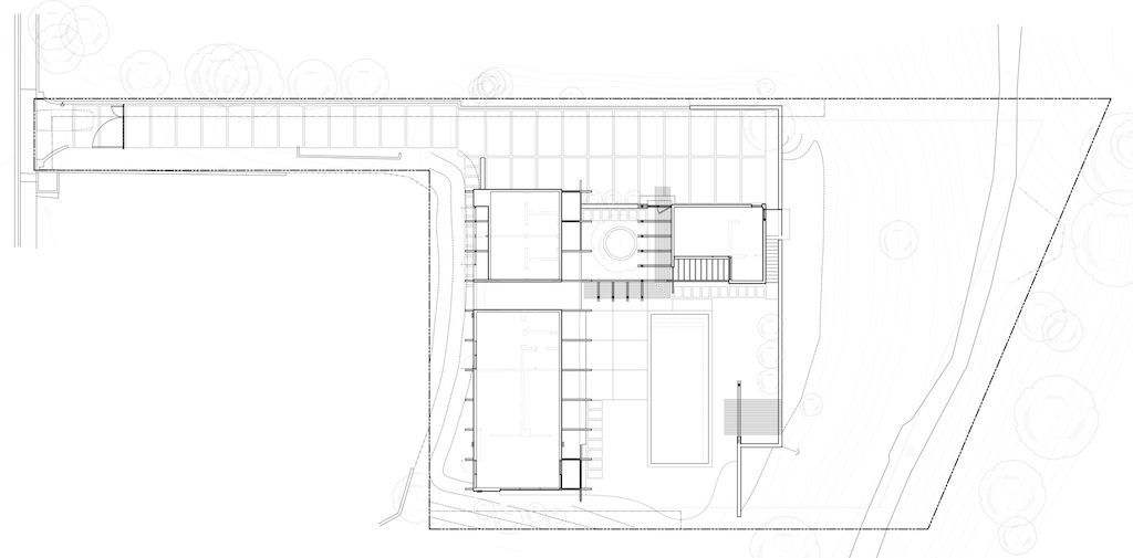 Bel Air House, Stunning house with roofed beam system by DARX Studio