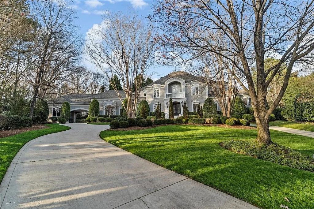 The Estate in Charlotte embodies modern luxury & amenities, now available for sale. This home located at 6312 Mitchell Hollow Rd, Charlotte, North Carolina