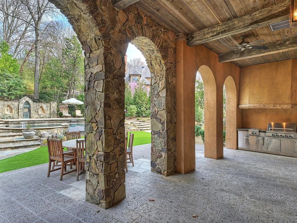 The Estate in Charlotte is thoughtfully designed for entertaining from pool side dinners under the stars or enjoy cocktails on one of your many terraces, now available for sale. This home located at 5403 Gorham Dr, Charlotte, North Carolina