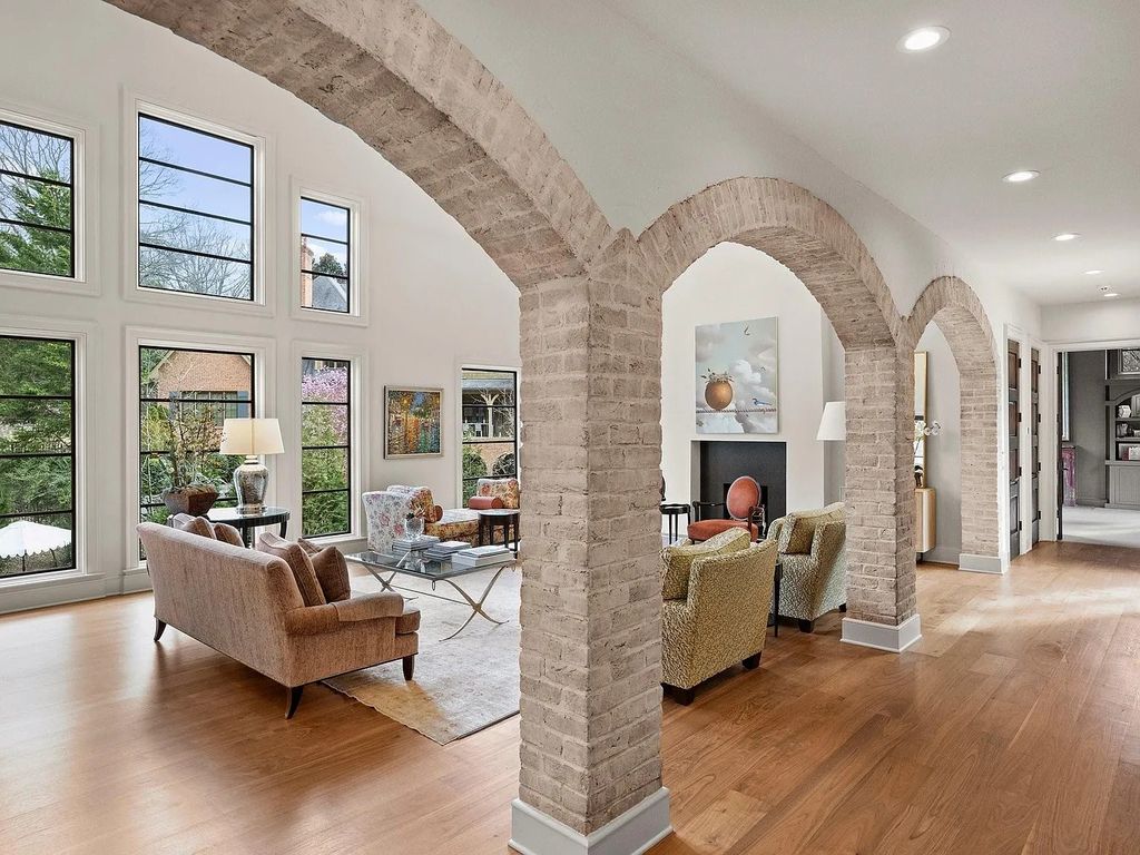 The Estate in Charlotte is thoughtfully designed for entertaining from pool side dinners under the stars or enjoy cocktails on one of your many terraces, now available for sale. This home located at 5403 Gorham Dr, Charlotte, North Carolina