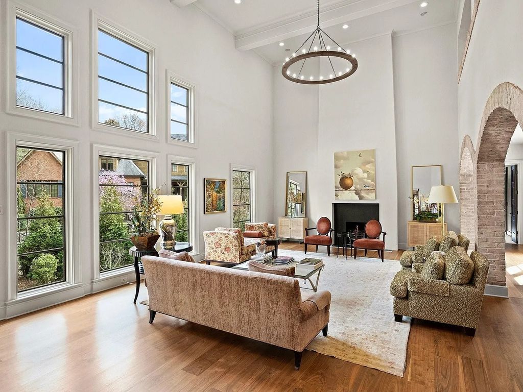 The Estate in Charlotte is thoughtfully designed for entertaining from pool side dinners under the stars or enjoy cocktails on one of your many terraces, now available for sale. This home located at 5403 Gorham Dr, Charlotte, North Carolina
