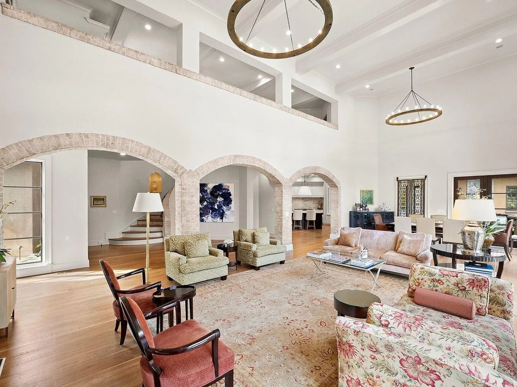 The Estate in Charlotte is thoughtfully designed for entertaining from pool side dinners under the stars or enjoy cocktails on one of your many terraces, now available for sale. This home located at 5403 Gorham Dr, Charlotte, North Carolina