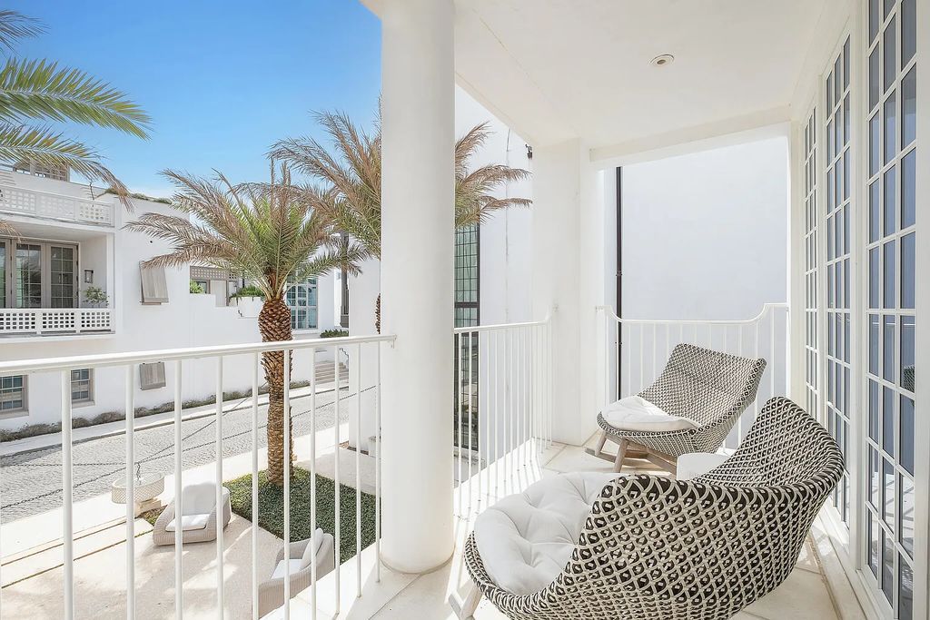 This stunning modernist retreat in the heart of Alys Beach, located at 116 S Charles Street, Inlet Beach, Florida, is a bespoke light-filled home with extraordinary architectural styling and sophisticated interior design.