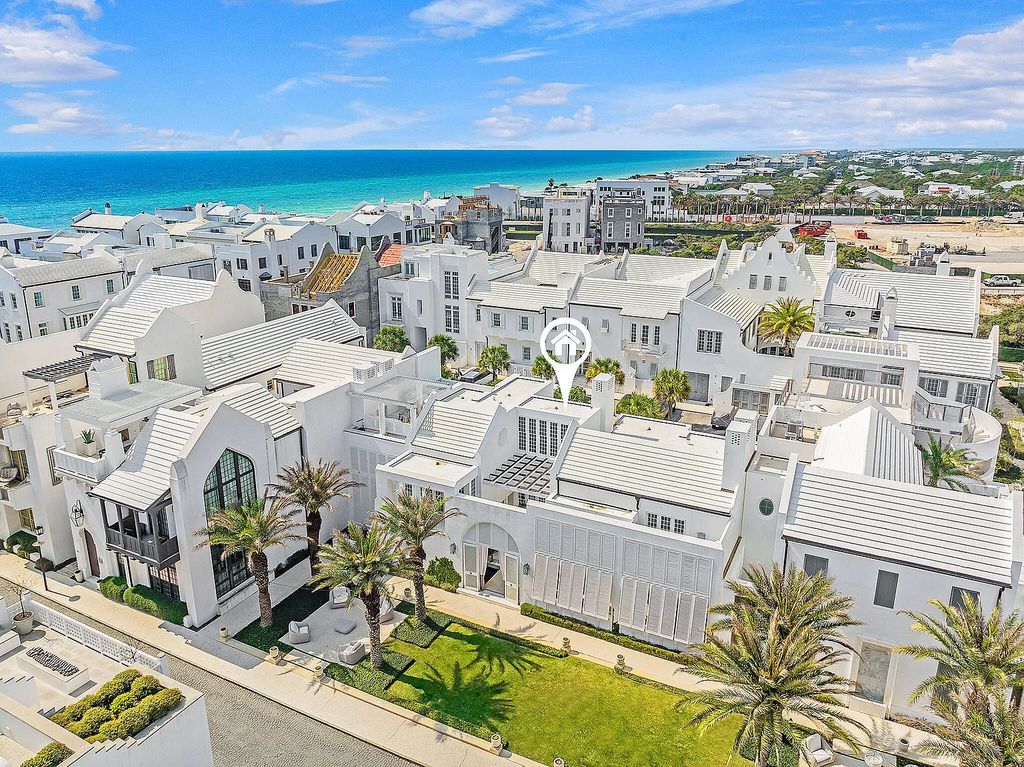 This stunning modernist retreat in the heart of Alys Beach, located at 116 S Charles Street, Inlet Beach, Florida, is a bespoke light-filled home with extraordinary architectural styling and sophisticated interior design.