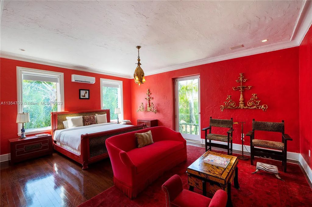 Villa Crono is a stunning Mediterranean-style estate located at 4731 Pine Tree Drive in Miami Beach, Florida. The property features 9 bedrooms, 9 bathrooms, and 9,605 square feet of living space on a rare 42,600 square foot lot with 100 feet of water frontage and no fixed bridges.