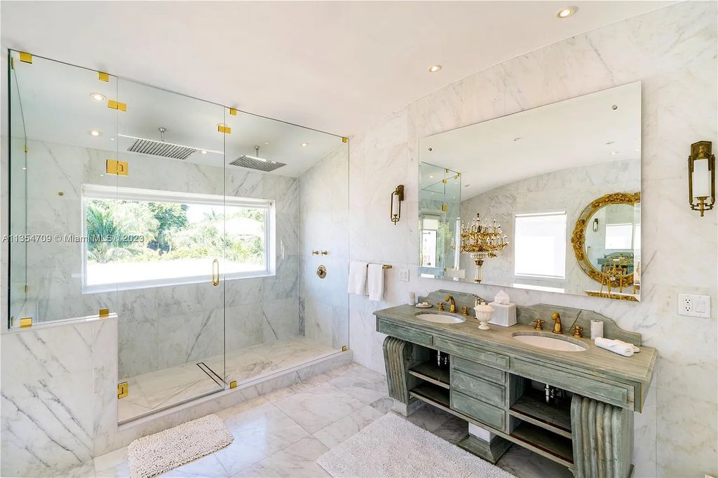 Villa Crono is a stunning Mediterranean-style estate located at 4731 Pine Tree Drive in Miami Beach, Florida. The property features 9 bedrooms, 9 bathrooms, and 9,605 square feet of living space on a rare 42,600 square foot lot with 100 feet of water frontage and no fixed bridges.
