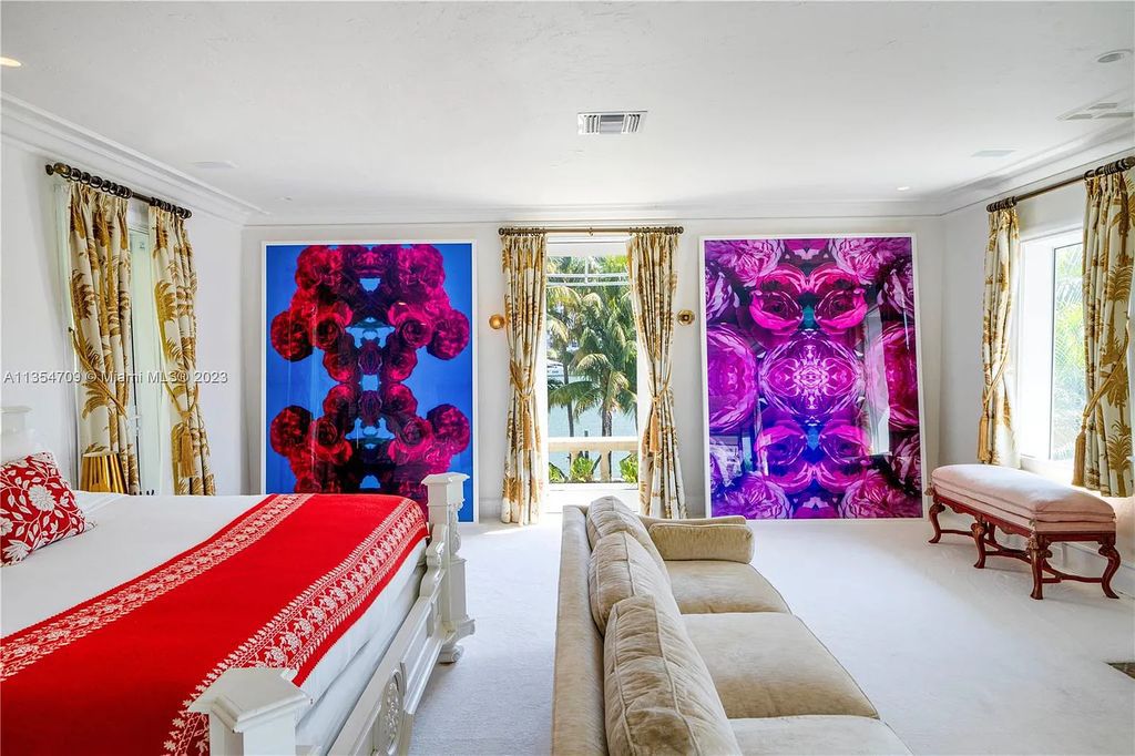 Villa Crono is a stunning Mediterranean-style estate located at 4731 Pine Tree Drive in Miami Beach, Florida. The property features 9 bedrooms, 9 bathrooms, and 9,605 square feet of living space on a rare 42,600 square foot lot with 100 feet of water frontage and no fixed bridges.