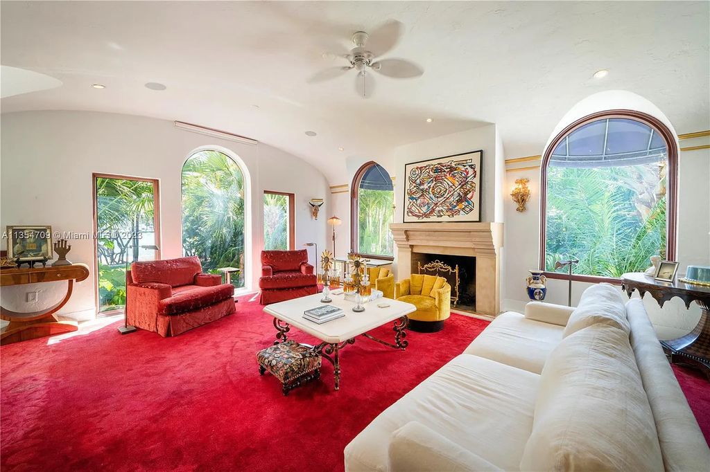 Villa Crono is a stunning Mediterranean-style estate located at 4731 Pine Tree Drive in Miami Beach, Florida. The property features 9 bedrooms, 9 bathrooms, and 9,605 square feet of living space on a rare 42,600 square foot lot with 100 feet of water frontage and no fixed bridges.