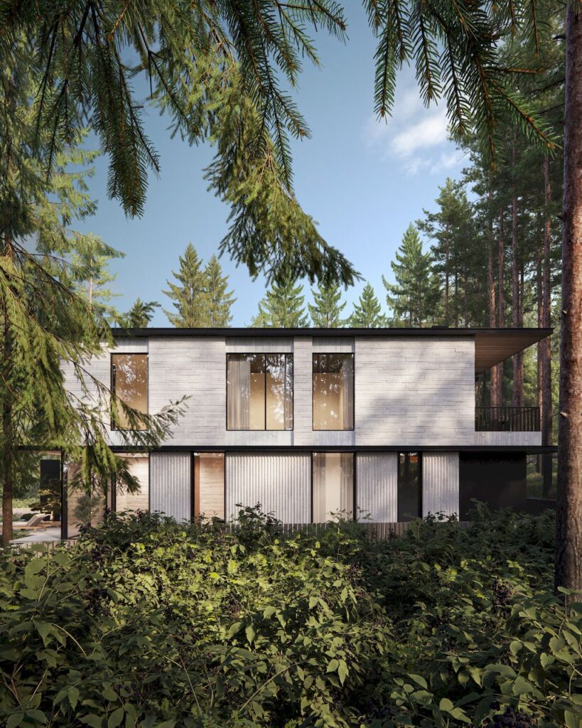 House with Four Views Integrates into Nature by Kerimov Architects 14