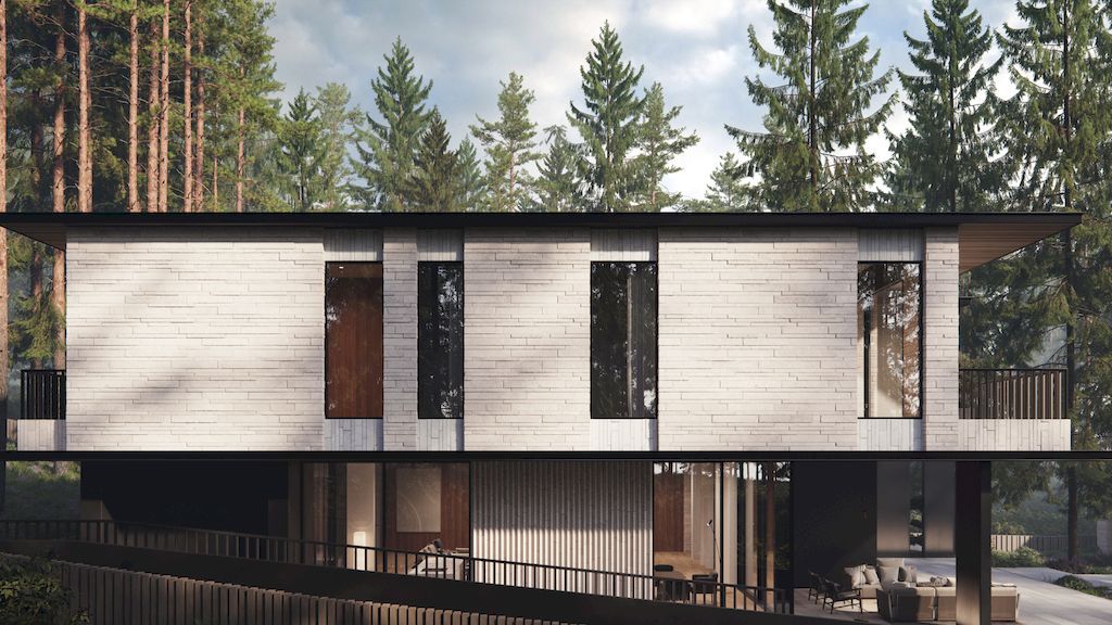 House with Four Views Integrates into Nature by Kerimov Architects