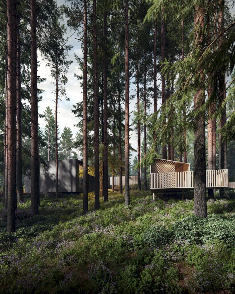 House with Four Views Integrates into Nature by Kerimov Architects 2