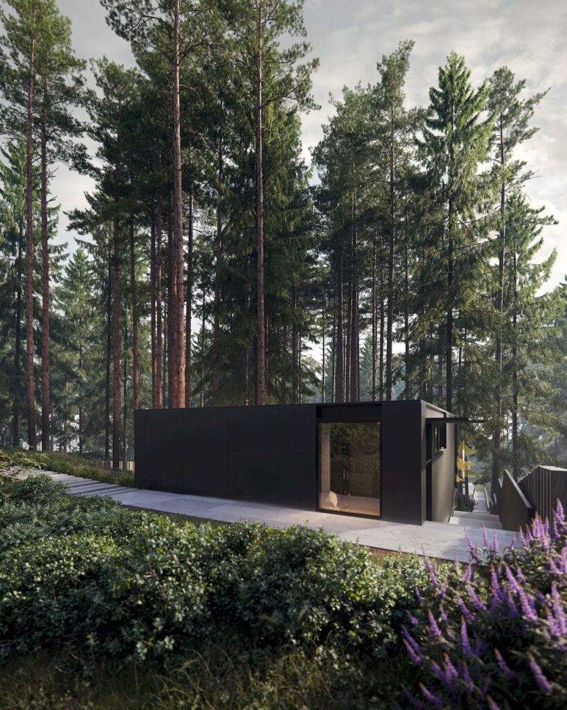 House with Four Views Integrates into Nature by Kerimov Architects 4
