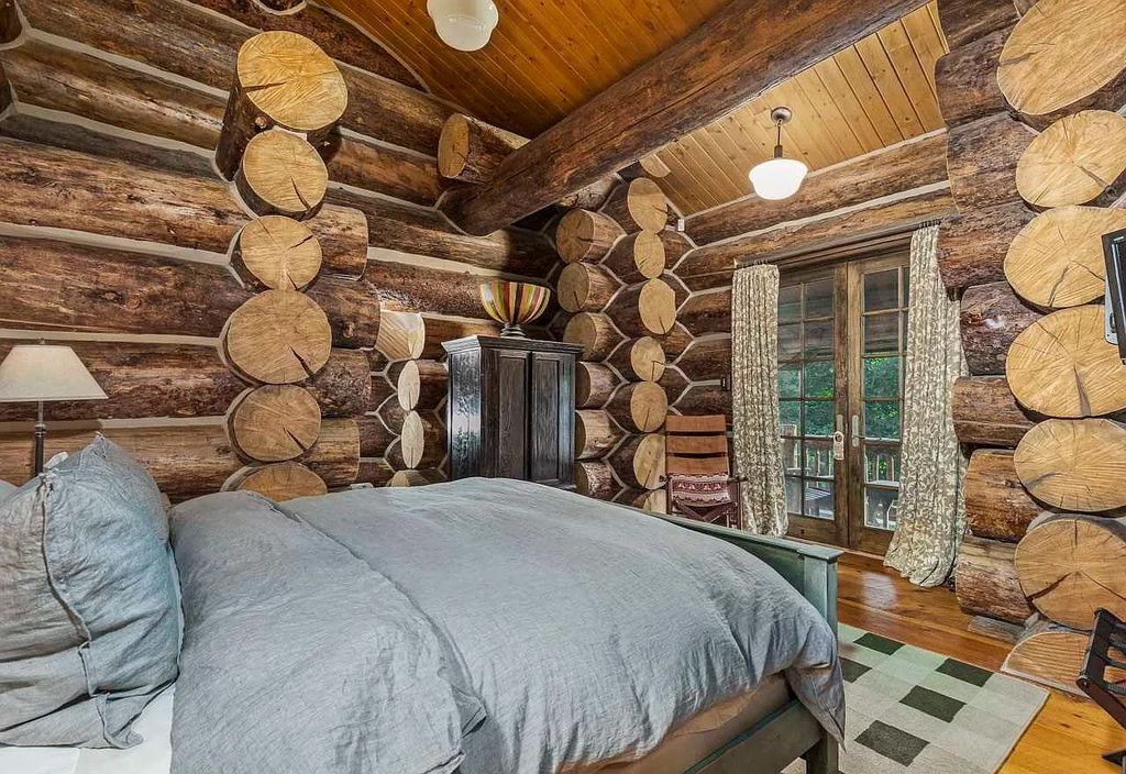 The Home in Millbrook is constructed of standing dead timber from the west and immense stone from Pennsylvania, now available for sale. This home located at 521 Stanford Rd, Millbrook, New York