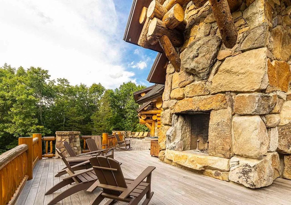 The Home in Millbrook is constructed of standing dead timber from the west and immense stone from Pennsylvania, now available for sale. This home located at 521 Stanford Rd, Millbrook, New York