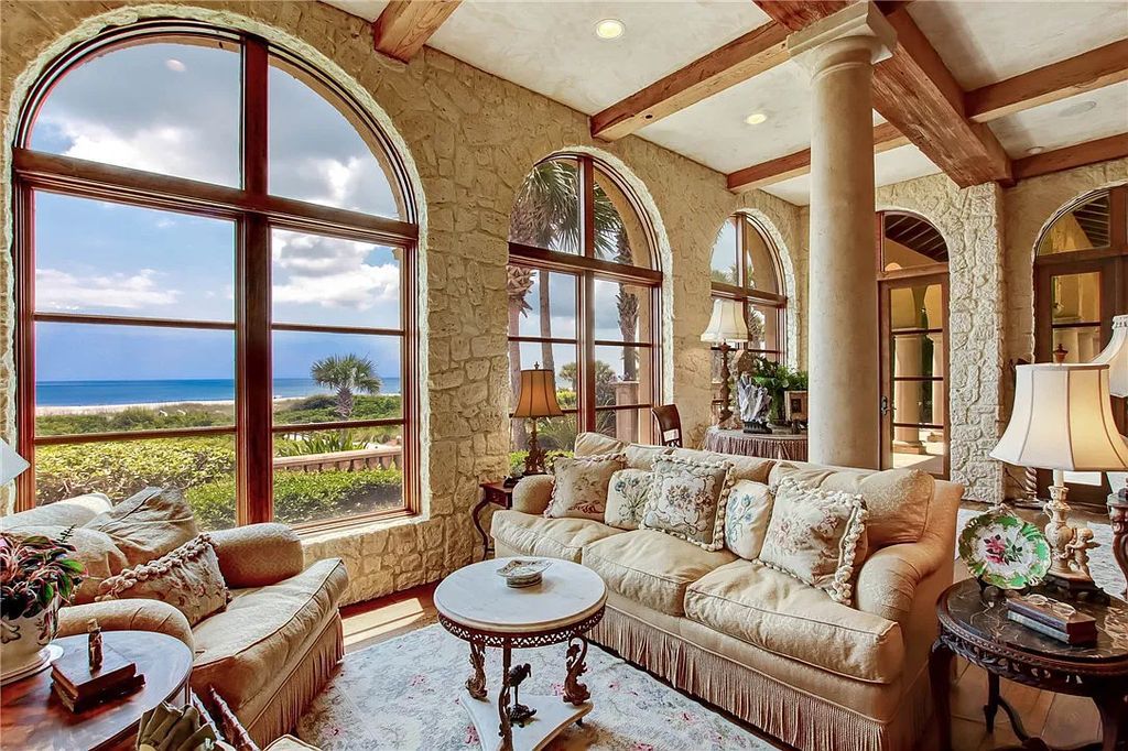 Welcome to 4 Dunes Ct, Fernandina Beach, Florida – a stunning, private, and truly one-of-a-kind Mediterranean-style estate with breathtaking views of the Atlantic Ocean!