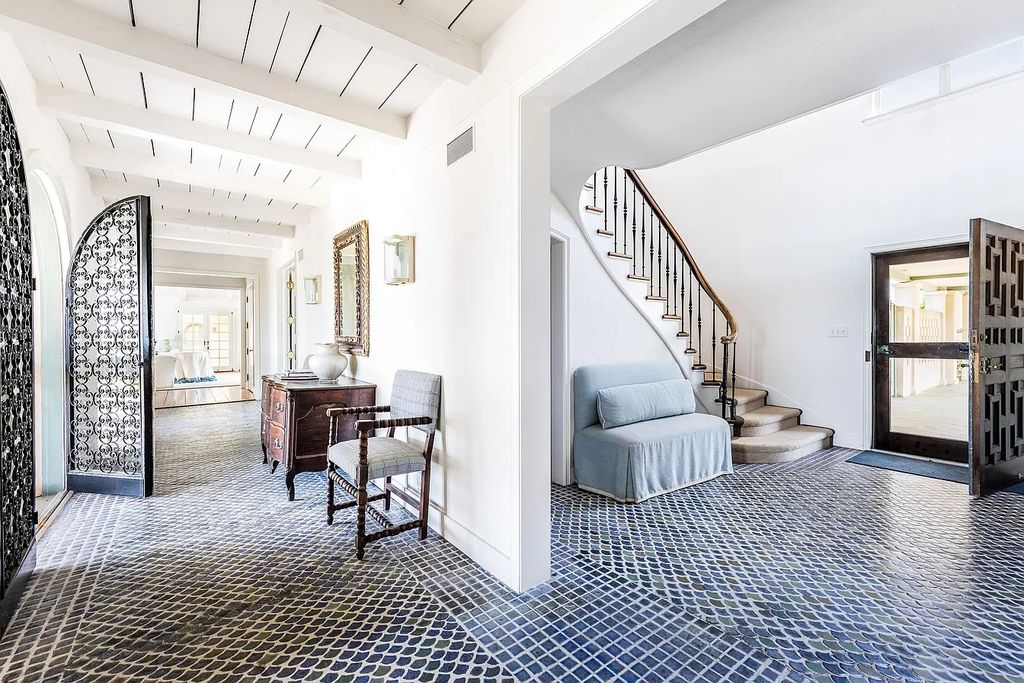 The House in East Hampton includes oceanside pool, extensive terraces and second floor deck taking full advantage of the panoramic views now available for sale. This home located at 201 Lily Pond Ln, East Hampton, New York