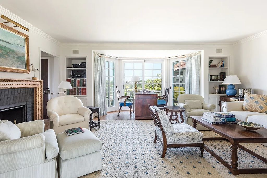 The House in East Hampton includes oceanside pool, extensive terraces and second floor deck taking full advantage of the panoramic views now available for sale. This home located at 201 Lily Pond Ln, East Hampton, New York