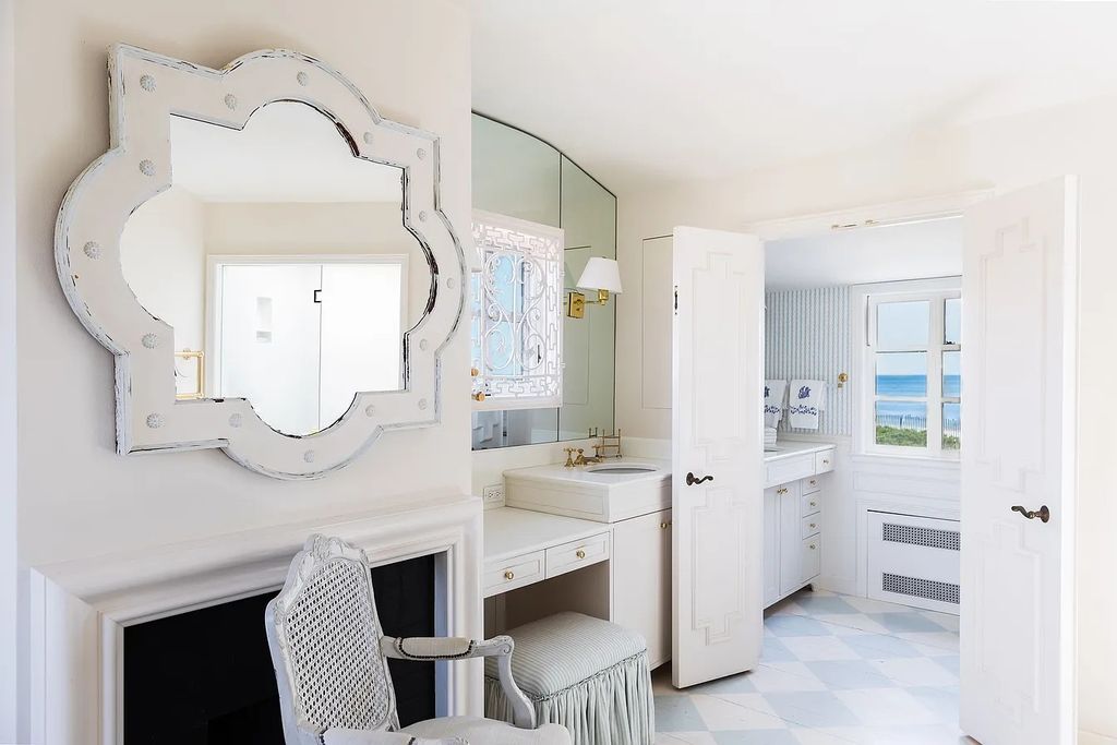 The House in East Hampton includes oceanside pool, extensive terraces and second floor deck taking full advantage of the panoramic views now available for sale. This home located at 201 Lily Pond Ln, East Hampton, New York