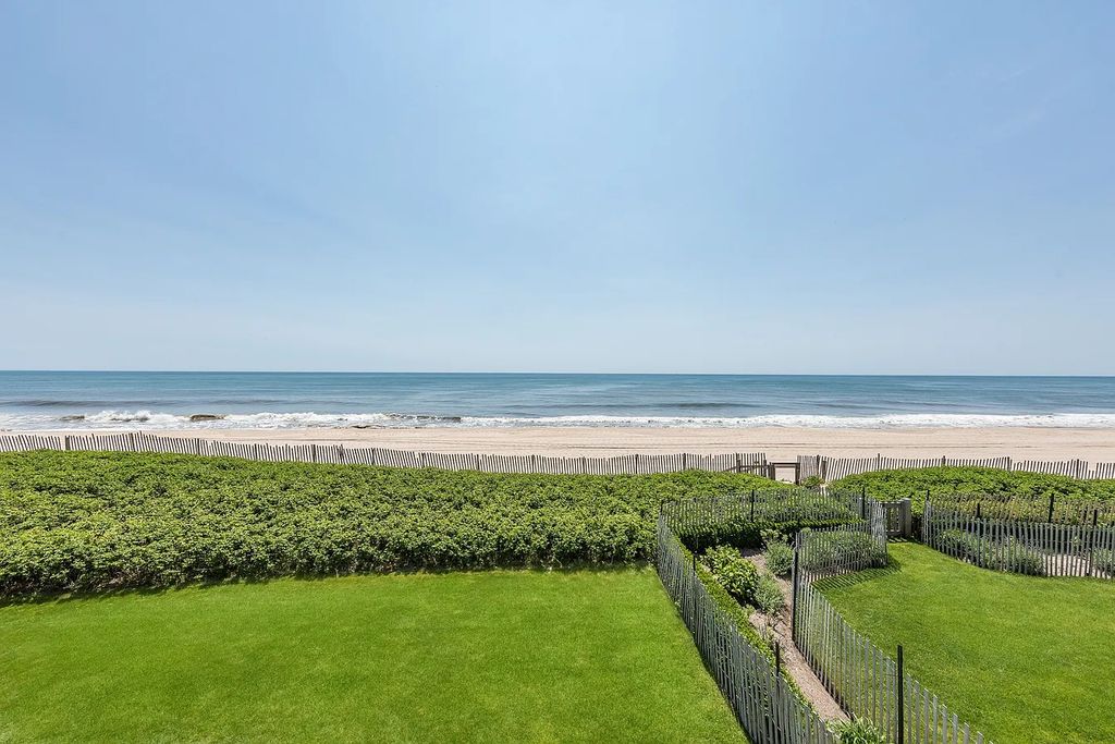 The House in East Hampton includes oceanside pool, extensive terraces and second floor deck taking full advantage of the panoramic views now available for sale. This home located at 201 Lily Pond Ln, East Hampton, New York
