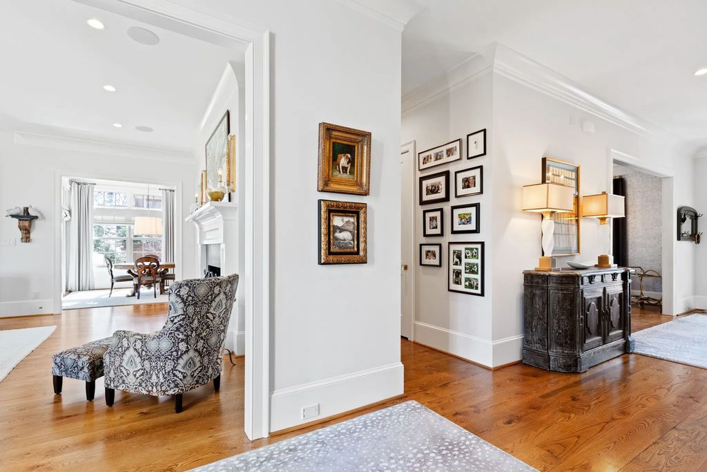 The House in Raleigh has large, beautifully landscaped back yard includes privacy fence, slate patio, and wood-burning fireplace with sitting area, now available for sale. This home located at 3910 Stratford Ct, Raleigh, North Carolina