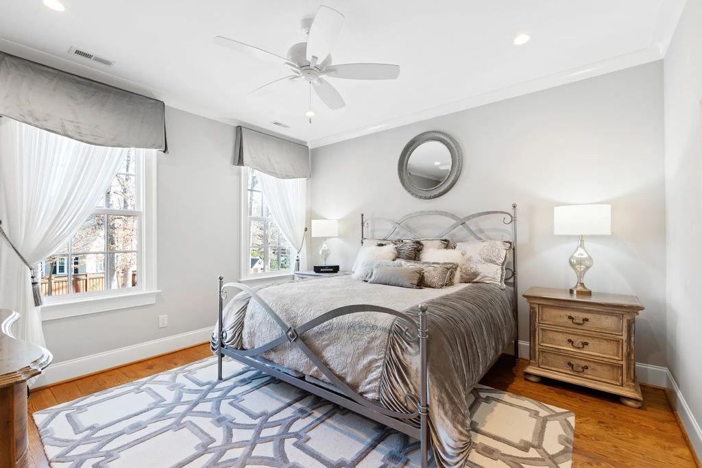 The House in Raleigh has large, beautifully landscaped back yard includes privacy fence, slate patio, and wood-burning fireplace with sitting area, now available for sale. This home located at 3910 Stratford Ct, Raleigh, North Carolina