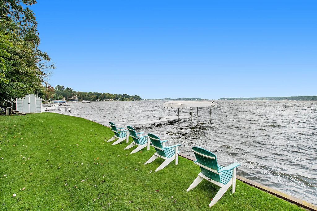 The Estate in Whitehall is a luxurious home thoughtfully planned and designed with high-end upgrades and installs throughout now available for sale. This home located at 5916 S Shore Dr, Whitehall, Michigan; offering 04 bedrooms and 03 bathrooms with 3,001 square feet of living spaces.