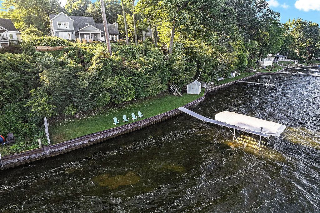 The Estate in Whitehall is a luxurious home thoughtfully planned and designed with high-end upgrades and installs throughout now available for sale. This home located at 5916 S Shore Dr, Whitehall, Michigan; offering 04 bedrooms and 03 bathrooms with 3,001 square feet of living spaces.