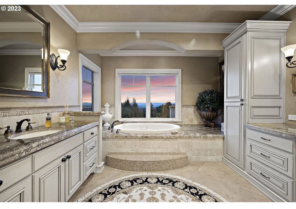 The Estate in Portland is a luxurious home featuring rich amenities, large living spaces and soaring ceilings to offer spectacular sunset and panoramic views now available for sale. This home located at 12955 NW Skyline Blvd, Portland, Oregon; offering 04 bedrooms and 05 bathrooms with 7,956 square feet of living spaces.