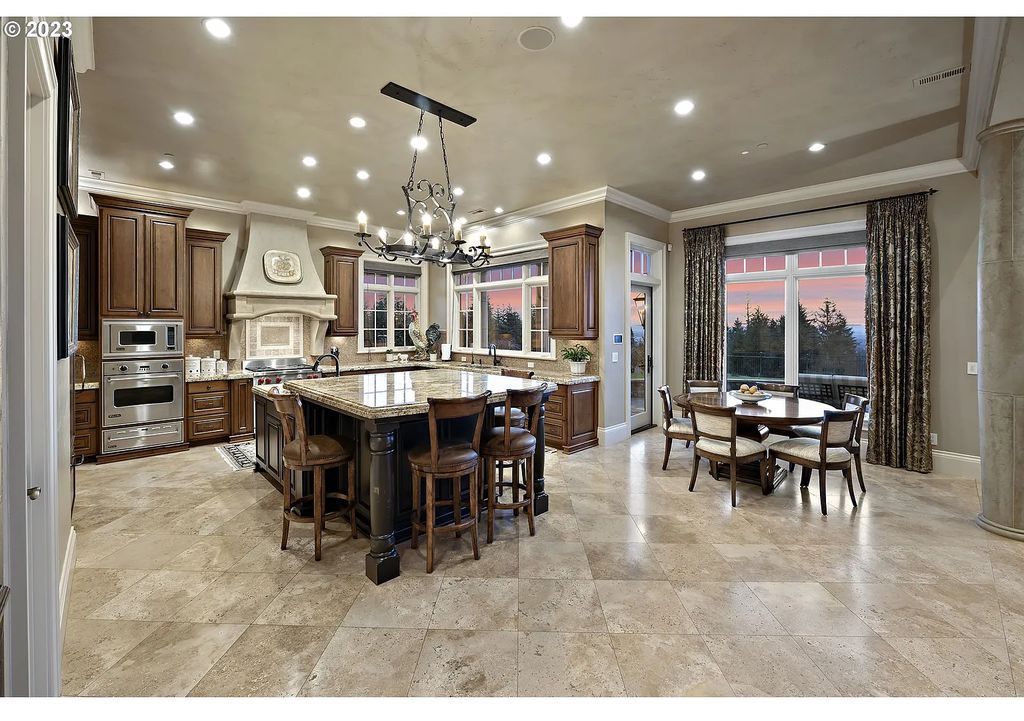 The Estate in Portland is a luxurious home featuring rich amenities, large living spaces and soaring ceilings to offer spectacular sunset and panoramic views now available for sale. This home located at 12955 NW Skyline Blvd, Portland, Oregon; offering 04 bedrooms and 05 bathrooms with 7,956 square feet of living spaces.