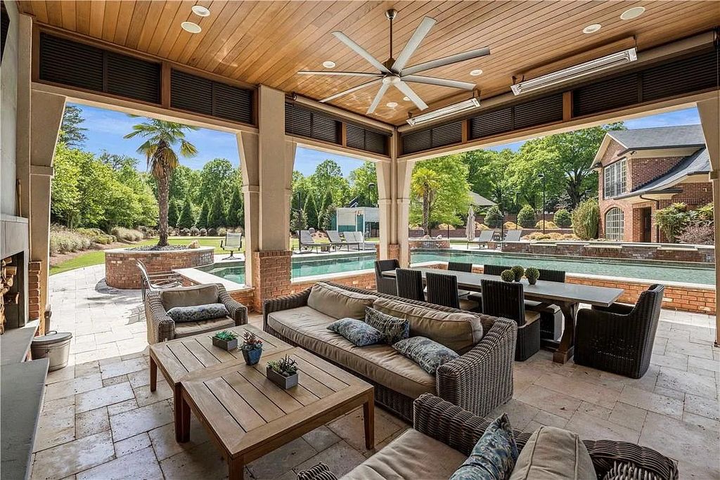 The Estate in Charlotte is a custom-built unique home designed by well-known architect Harry Schrader, now available for sale. This home located at 8402 Fairview Rd, Charlotte, North Carolina
