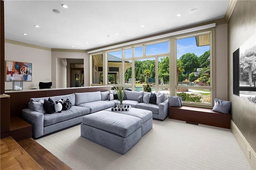 The Estate in Charlotte is a custom-built unique home designed by well-known architect Harry Schrader, now available for sale. This home located at 8402 Fairview Rd, Charlotte, North Carolina