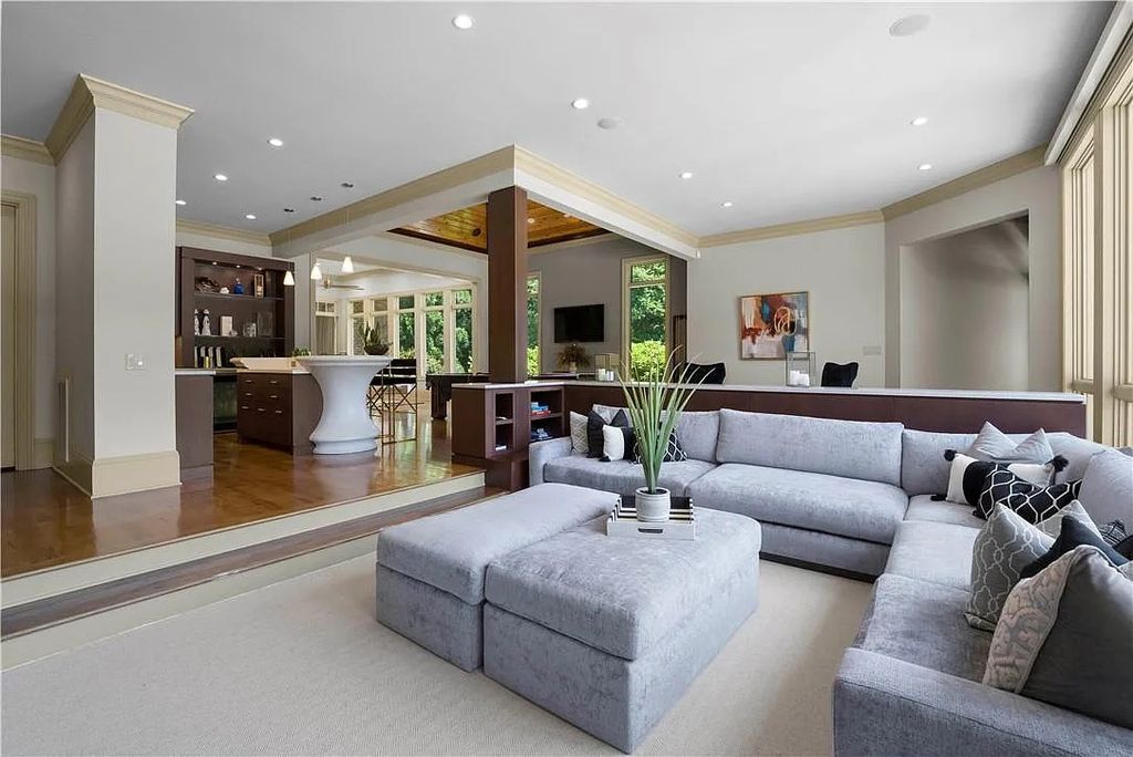 The Estate in Charlotte is a custom-built unique home designed by well-known architect Harry Schrader, now available for sale. This home located at 8402 Fairview Rd, Charlotte, North Carolina