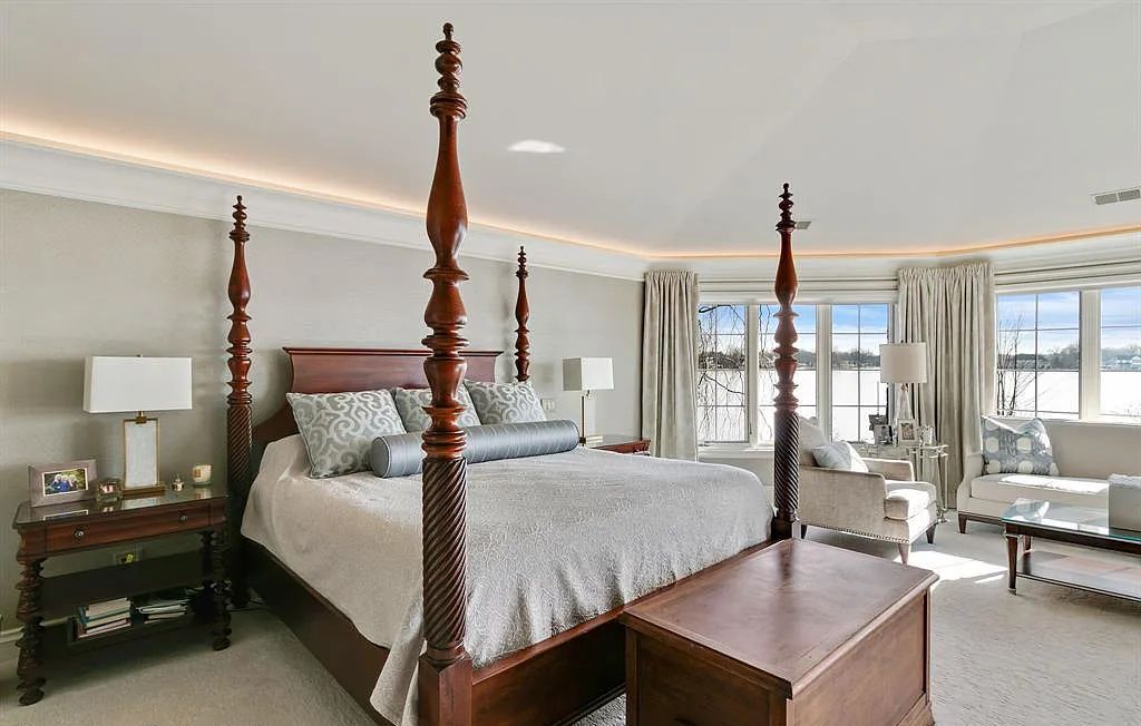 The Estate in Fenton is a luxurious home meticulously built with no detail was spared now available for sale. This home located at 13123 Log Cabin Point, Fenton, Michigan; offering 04 bedrooms and 06 bathrooms with 6,990 square feet of living spaces.